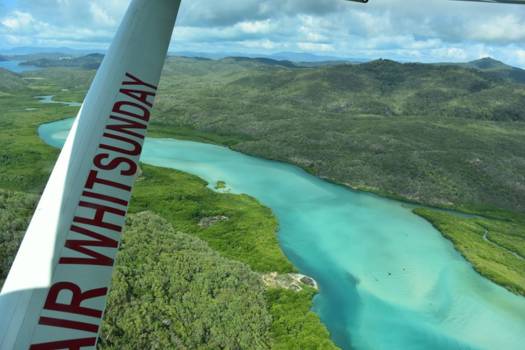Whitsunday Islands - Vlucht boven de Whitsundays