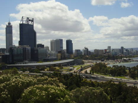 Perth - Perth stad, uitzicht vanaf Kings Park