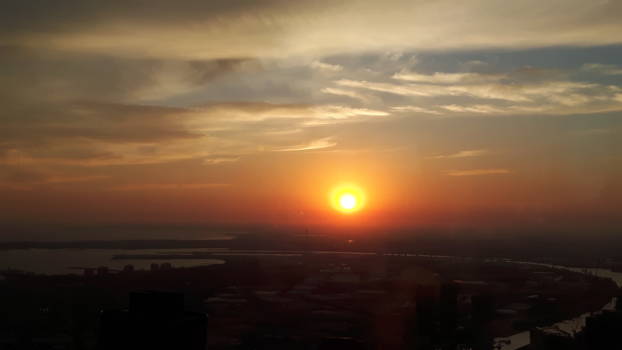 Eureka Tower - Sunset in Melbourne from Eureka Tower