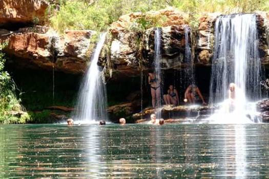 Karijini National Park - een van de pools en waterval
