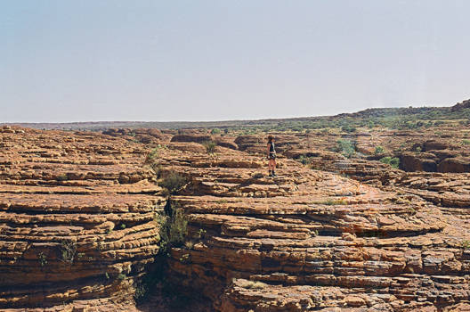 Uluru (Ayers Rock) - Sarah in Kings Canyon, 2013