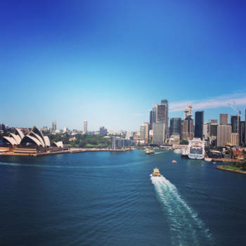 Sydney Opera House - The Opera House from the Coat Hanger