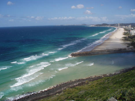 Queensland - Uitzicht aan de Goldcoast. Prachtig plekje waar ik nog graag eens heen zou gaan.