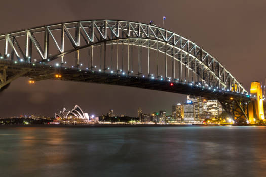 Sydney Harbour Bridge - Sydney highlights at night