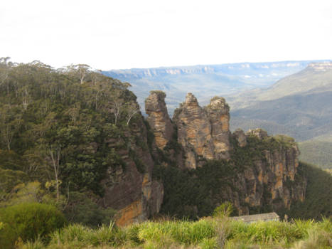 New South Wales - The Three Sisters in The Bleu Mountains,speciaal voor onze zus die thuis bleef!