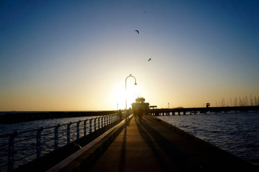 St. Kilda - St kilda pier at sunset