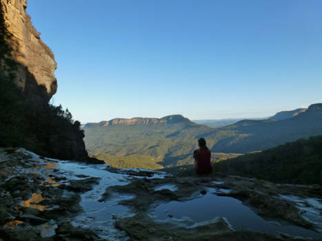 New South Wales - Top of the waterfall.