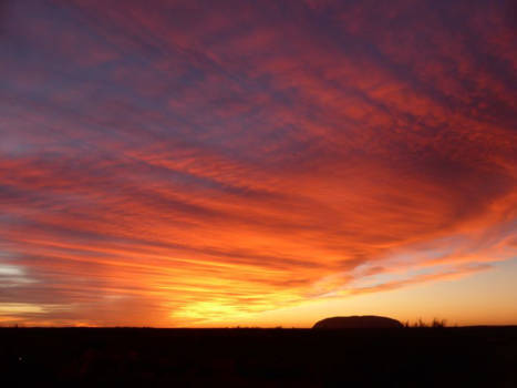 Uluru (Ayers Rock) - Sunset above Uluru #nofilter #whatawonderfulworld
