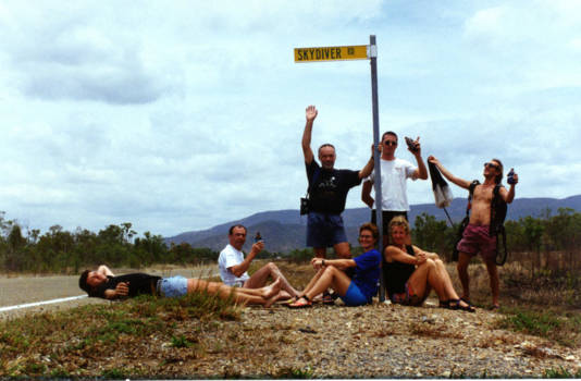 Queensland - "The place to be" voor parachutisten bij Manton, Queensland, Australie.