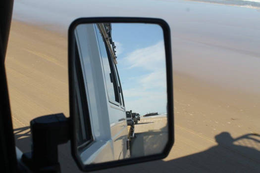 K'Gari (voorheen Fraser Island) - Leaving the Maheno shipwreck behind us