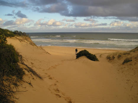 Victoria (Australië) - St. Andrews Beach, the beach in de achtertuin van zus Tinie en hubbie Hans.