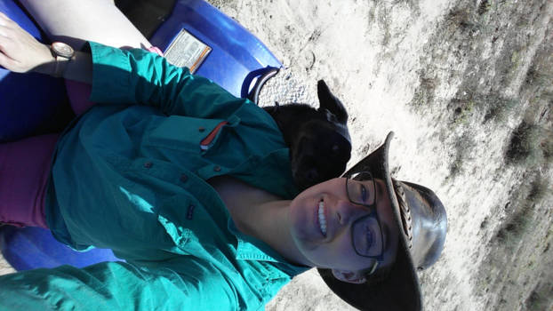 Queensland - Op the quad met 'Spot' de backpackers hond! Living my dream!