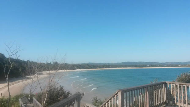 Byron Bay - uitzicht vanaf het oostelijkste puntje van Australie over Byron bay