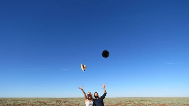 Outback - Being silly in the desert