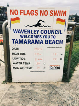 Bondi Beach - No Flags No Swim