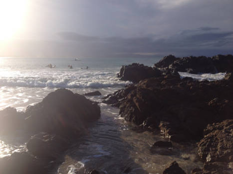 Byron Bay - Byron bay bij het vallen van de avond