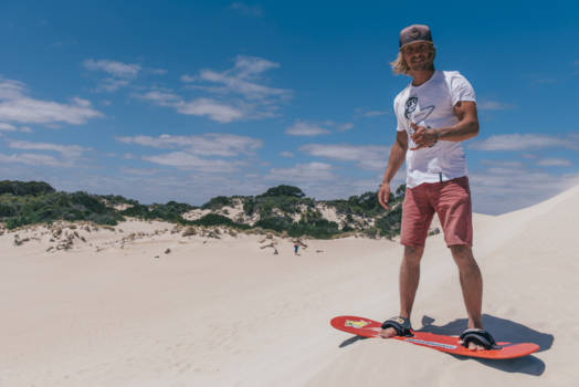 Kangaroo Island - Sand boarding