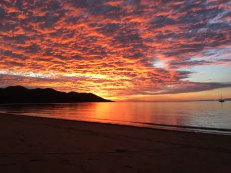 Magnetic Island - Zonsondergang op het strand