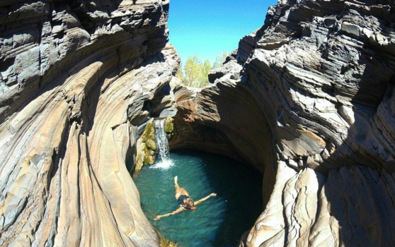 Karijini National Park - Private natural spa pool