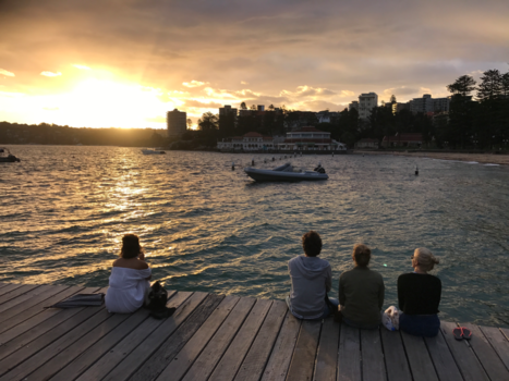 Manly - Zonsondergang Manly Island