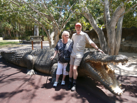 Queensland - niet bang zijn voor zo,n  monster queensland dieren park gr boudewijn en diny paauwe