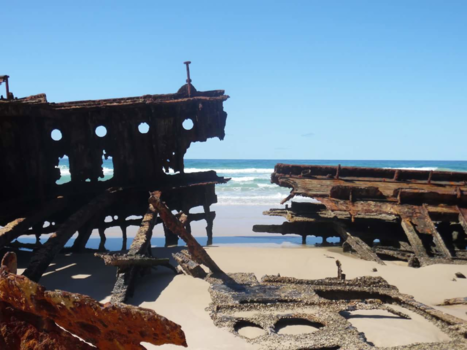 K'Gari (voorheen Fraser Island) - Boat wreck - SS Maheno