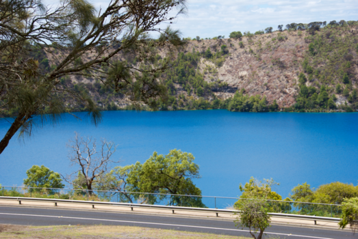 South Australia - The bleu Lake in Mount Gambier