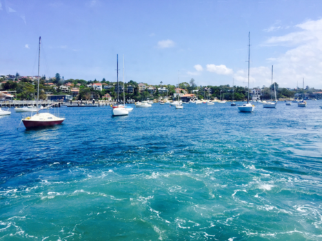 Sydney - Vanaf de ferry naar een van de stranden