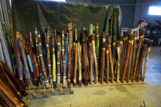 Reisroute dwars door de Outback - Didgeridoo werkplaats