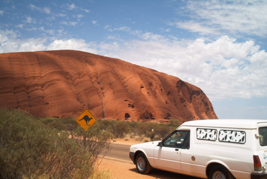 Uluru (Ayers Rock) - Dutch car at Uluru