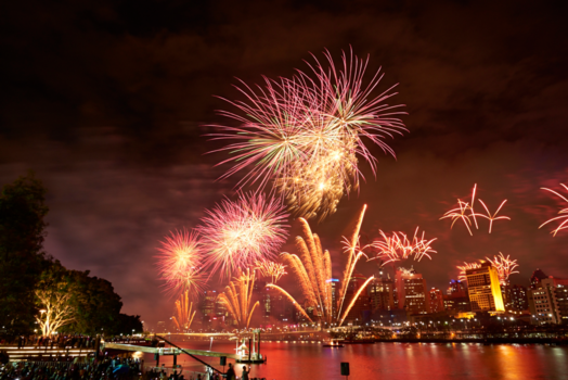 Brisbane - Brisbane river fireworks