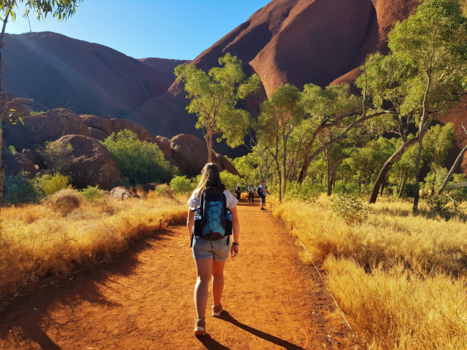 Uluru (Ayers Rock) - Hiking through this wonderful place