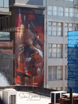 Victoria (Australië) - Melbourne city centre Adnate StreetArt