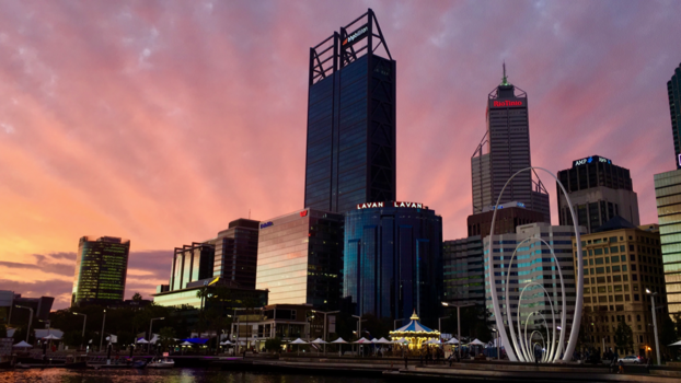 Perth - Sunset in the city