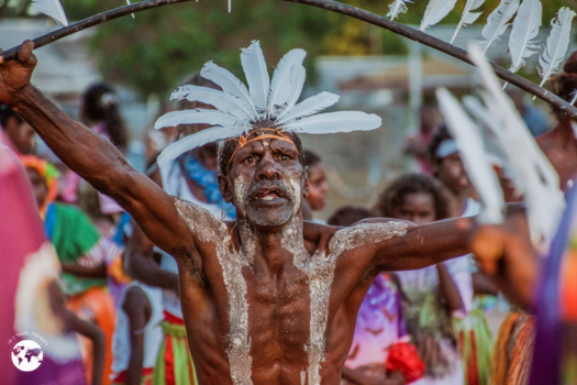 Queensland - One of the elders in traditions strips