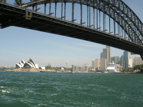 Melbourne - Skyline Sydney, met Opera House, Haven en Harbour bridge