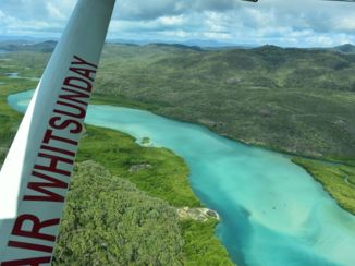 Whitsunday Islands - Vlucht boven de Whitsundays