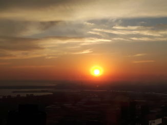 Eureka Tower - Sunset in Melbourne from Eureka Tower