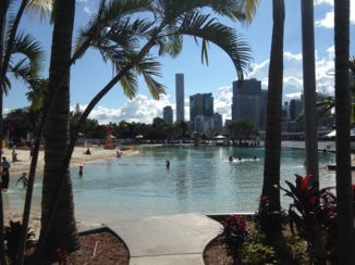 South Bank Parklands - Stadsstrand Brisbane