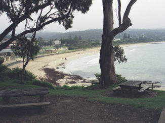 Australie - Lorne (Victoria), gezien vanaf BBQ plek.