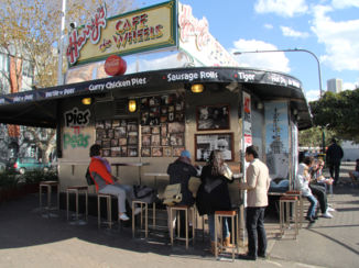 Australie - Wereld beroemde "Harry's Pies ". Veel beroemdheden hebben daar gesnackt.