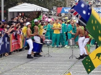 Victoria (Australië) - Parade of the Victorian Olympics athletes