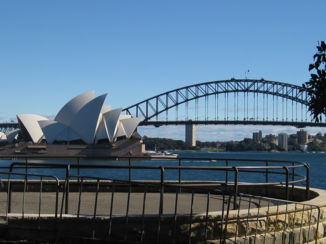 Australie - Het Opera house  en the Sydney Harbour Bridge