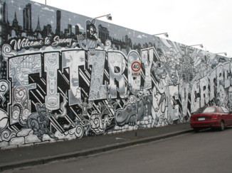 Australie - Veel muurschilderingen in de wijk Fitzroy!