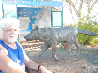 Australie - Dampier WA, Red dog statue